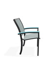 Bazza Dining Height Stacking Cafe Chair MGP Arm Accents - LOOMLAN - Telescope - Outdoor Accent Chairs