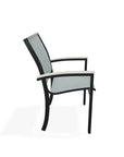 Bazza Dining Height Stacking Cafe Chair MGP Arm Accents - LOOMLAN - Telescope - Outdoor Accent Chairs