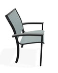 Bazza Dining Height Stacking Cafe Chair MGP Arm Accents - LOOMLAN - Telescope - Outdoor Accent Chairs