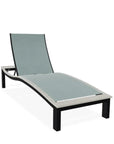 Bazza Lounge Chaise with Polymer Accent - LOOMLAN - Telescope - Outdoor Chaises