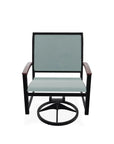 Bazza Sling Swivel Rocker MGP Arm Accents - LOOMLAN - Telescope - Outdoor Accent Chairs