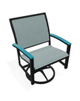 Bazza Sling Swivel Rocker MGP Arm Accents - LOOMLAN - Telescope - Outdoor Accent Chairs