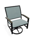 Bazza Sling Swivel Rocker MGP Arm Accents - LOOMLAN - Telescope - Outdoor Accent Chairs