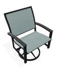 Bazza Sling Swivel Rocker MGP Arm Accents - LOOMLAN - Telescope - Outdoor Accent Chairs