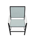Bazza Stacking Balcony Height MGP Armed Cafe Chair - LOOMLAN - Telescope - Outdoor Accent Chairs