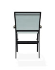 Bazza Stacking Balcony Height MGP Armed Cafe Chair - LOOMLAN - Telescope - Outdoor Accent Chairs