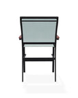 Bazza Stacking Balcony Height MGP Armed Cafe Chair - LOOMLAN - Telescope - Outdoor Accent Chairs