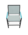 Bazza Stacking Balcony Height MGP Armed Cafe Chair - LOOMLAN - Telescope - Outdoor Accent Chairs