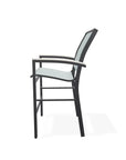 Bazza Stacking Balcony Height MGP Armed Cafe Chair - LOOMLAN - Telescope - Outdoor Accent Chairs