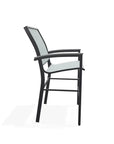 Bazza Stacking Balcony Height MGP Armed Cafe Chair - LOOMLAN - Telescope - Outdoor Accent Chairs