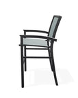 Bazza Stacking Bar Height MGP Armed Cafe Chair - LOOMLAN - Telescope - Outdoor Bar Stools