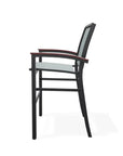 Bazza Stacking Bar Height MGP Armed Cafe Chair - LOOMLAN - Telescope - Outdoor Bar Stools