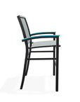Bazza Stacking Bar Height MGP Armed Cafe Chair - LOOMLAN - Telescope - Outdoor Bar Stools