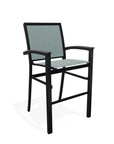 Bazza Stacking Bar Height MGP Armed Cafe Chair - LOOMLAN - Telescope - Outdoor Bar Stools