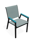 Bazza Stacking Bistro Chair MGP Arm Accents - LOOMLAN - Telescope - Outdoor Accent Chairs