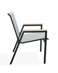Bazza Stacking Bistro Chair MGP Arm Accents - LOOMLAN - Telescope - Outdoor Accent Chairs