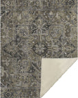Oriental Taupe Washable Indoor-Outdoor Rug
