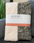 Oriental Taupe Washable Indoor-Outdoor Rug