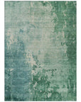 LOOMLAN Rugs Bellatrix Green Washable Indoor-Outdoor Rug