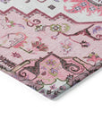 LOOMLAN Rugs Bellaya Pink Washable Indoor-Outdoor Rug