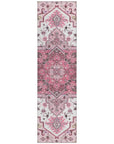 LOOMLAN Rugs Bellaya Pink Washable Indoor-Outdoor Rug