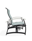 Belle Isle Hidden Motion MGP Armed Chat Chair - LOOMLAN - Telescope - Outdoor Accent Chairs
