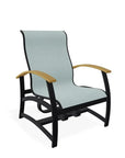 Belle Isle Hidden Motion MGP Armed Chat Chair - LOOMLAN - Telescope - Outdoor Accent Chairs