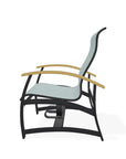 Belle Isle Hidden Motion MGP Armed Chat Chair - LOOMLAN - Telescope - Outdoor Accent Chairs