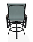 Belle Isle Sling Balcony Height Swivel MGP Arm Chair - LOOMLAN - Telescope - Outdoor Accent Chairs