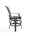Belle Isle Sling Balcony Height Swivel MGP Arm Chair - LOOMLAN - Telescope - Outdoor Accent Chairs