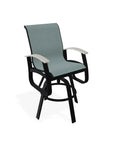 Belle Isle Sling Bar Height Swivel MGP Arm Chair - LOOMLAN - Telescope - Outdoor Bar Stools