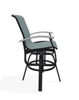 Belle Isle Sling Bar Height Swivel MGP Arm Chair - LOOMLAN - Telescope - Outdoor Bar Stools