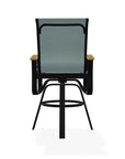Belle Isle Sling Bar Height Swivel MGP Arm Chair - LOOMLAN - Telescope - Outdoor Bar Stools
