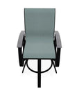 Belle Isle Sling Bar Height Swivel MGP Arm Chair - LOOMLAN - Telescope - Outdoor Bar Stools