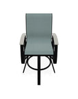 Belle Isle Sling Bar Height Swivel MGP Arm Chair - LOOMLAN - Telescope - Outdoor Bar Stools