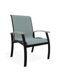 Belle Isle Sling Marine Grade Polymer Arm Chair - LOOMLAN - Telescope - Outdoor Accent Chairs