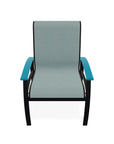 Belle Isle Sling Marine Grade Polymer Arm Chair - LOOMLAN - Telescope - Outdoor Accent Chairs