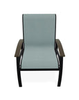 Belle Isle Sling Marine Grade Polymer Arm Chair - LOOMLAN - Telescope - Outdoor Accent Chairs