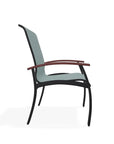 Belle Isle Sling Marine Grade Polymer Arm Chair - LOOMLAN - Telescope - Outdoor Accent Chairs