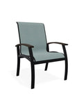 Belle Isle Sling Marine Grade Polymer Arm Chair - LOOMLAN - Telescope - Outdoor Accent Chairs