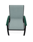 Belle Isle Sling Marine Grade Polymer Arm Chair - LOOMLAN - Telescope - Outdoor Accent Chairs