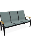 Belle Isle Sling Marine Grade Polymer Arms 3 - Seat Sofa - LOOMLAN - Telescope - Outdoor Sofas & Loveseats