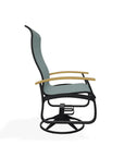 Belle Isle Sling Supreme Swivel Rocker MGP Arms - LOOMLAN - Telescope - Outdoor Accent Chairs