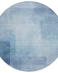 LOOMLAN Rugs Belvara Blue Washable Indoor-Outdoor Rug