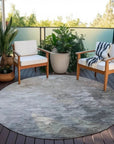 LOOMLAN Rugs Braearis Brown Washable Indoor-Outdoor Rug