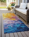 LOOMLAN Rugs Braearis Gold Washable Indoor-Outdoor Rug