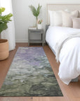 LOOMLAN Rugs Braearis Lavender Washable Indoor-Outdoor Rug