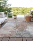 LOOMLAN Rugs Braeas Brown Washable Indoor-Outdoor Rug