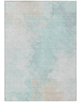 LOOMLAN Rugs Braeas Seafoam Washable Indoor-Outdoor Rug