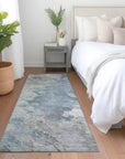 LOOMLAN Rugs Braeas Sky Washable Indoor-Outdoor Rug
